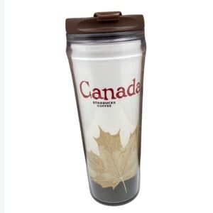 ☕️ 3/$15 - Starbucks Coffee Canada 2009 Plastic Tumbler Travel Cup with Lid